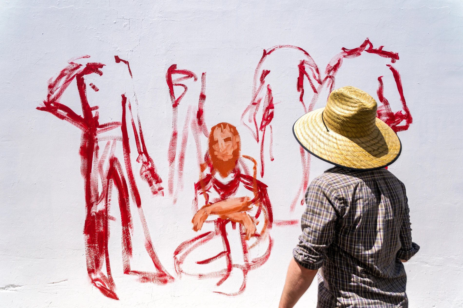 Galleries Alley Gallery Painted In Straw Hat Red Outline